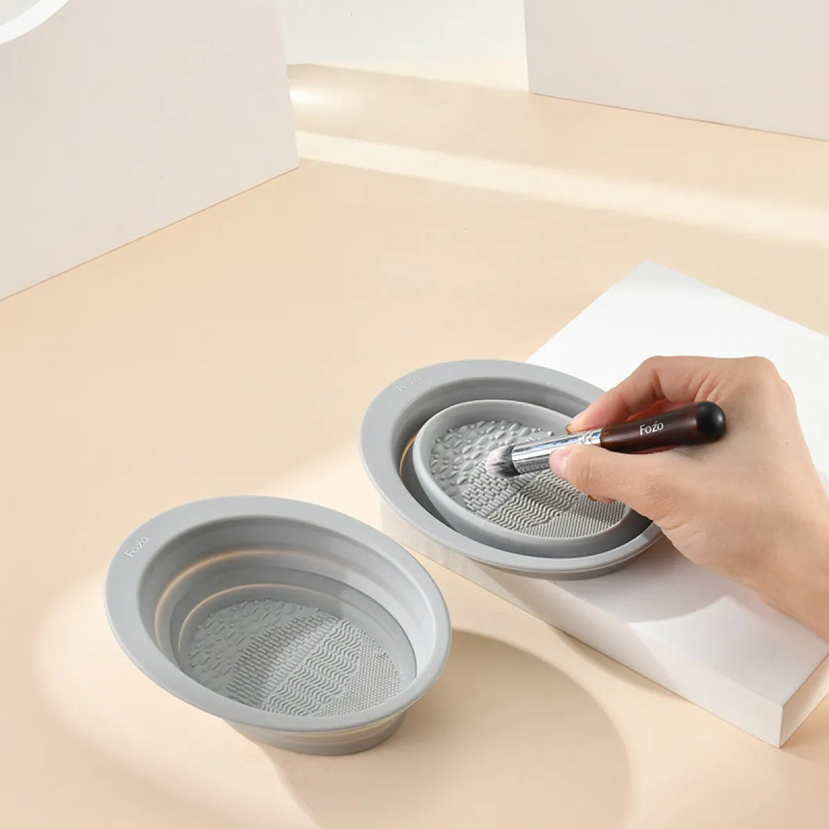 Makeup Brush Cleaning Pad & Bowl