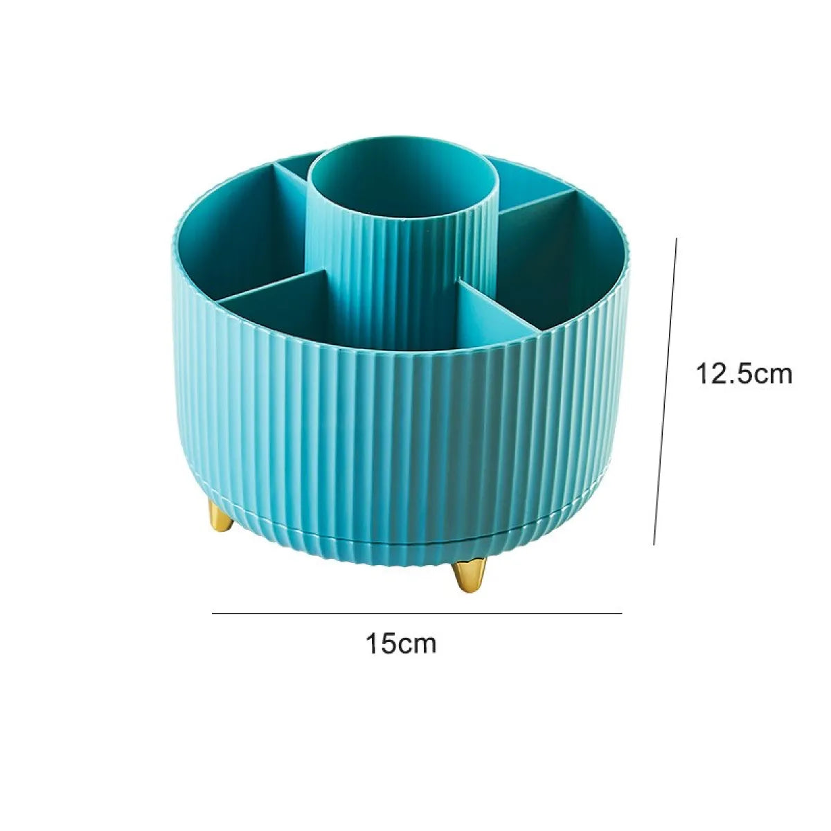 Desktop Swivel Brush Organizer