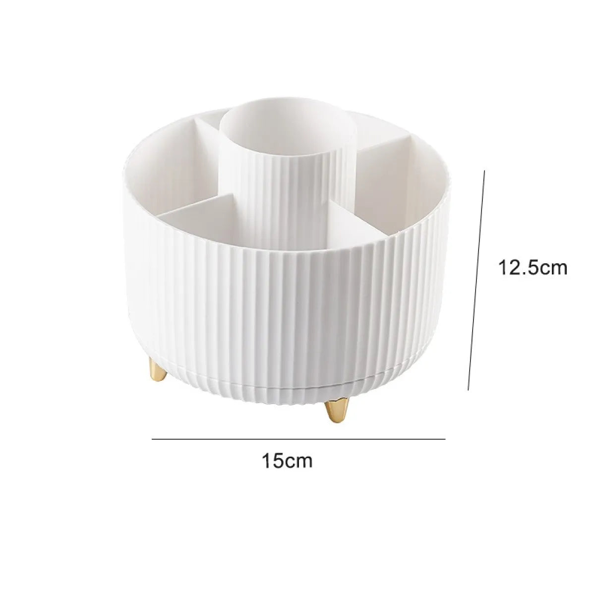 Desktop Swivel Brush Organizer