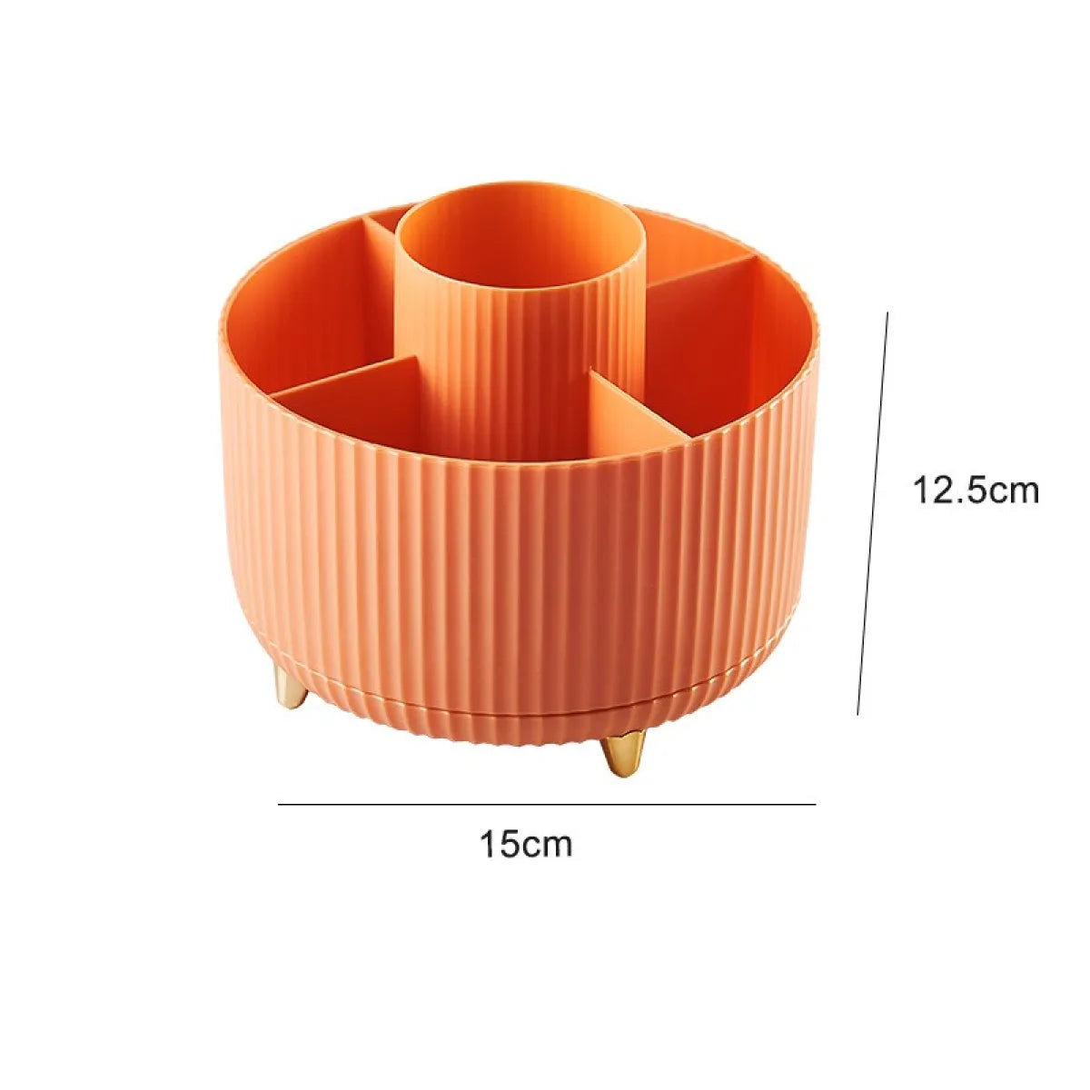 Desktop Swivel Brush Organizer